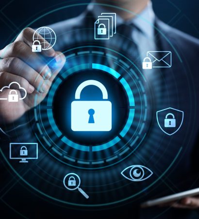 Cyber security data protection information privacy internet technology concept.